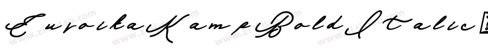 EuroikaKamp BoldItalic字体转换